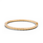 14K Yellow Gold Bangle Bracelet Women's - Miral Jewelry