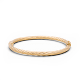 14K Yellow Gold Bangle Bracelet Women's - Miral Jewelry