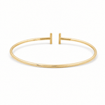 14K Yellow Gold Bangle Bracelet Women's - Miral Jewelry