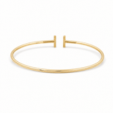14K Yellow Gold Bangle Bracelet Women's - Miral Jewelry