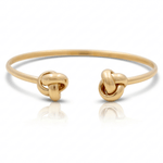 14K Yellow Gold Bangle Bracelet Women's - Miral Jewelry