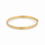 14K Yellow Gold Bangle Women's Bracelet - Miral Jewelry