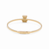 14K Yellow Gold Bangle Women's Bracelet - Miral Jewelry