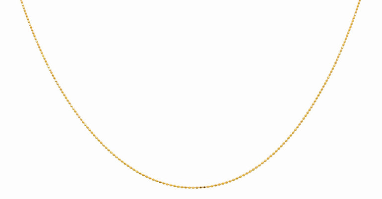 14k Yellow Gold Beads Chain - Miral Jewelry