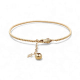 14K Yellow Gold Beads Women's Bracelet - Miral Jewelry