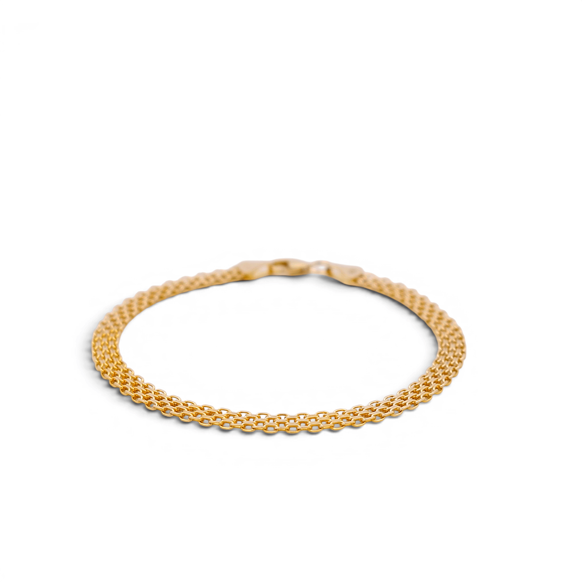 14K Yellow Gold Bismark Bracelet Women's - Miral Jewelry