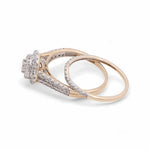 14K Yellow Gold Bridal Woman Ring with Diamonds - Miral Jewelry