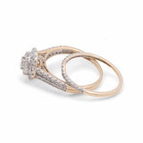 14K Yellow Gold Bridal Woman Ring with Diamonds - Miral Jewelry