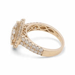 14K Yellow Gold Bridal Woman Ring with Diamonds - Miral Jewelry