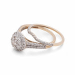 14K Yellow Gold Bridal Woman Ring with Diamonds - Miral Jewelry