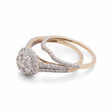 14K Yellow Gold Bridal Woman Ring with Diamonds - Miral Jewelry