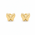 14K Yellow Gold Butterfly Earrings - Miral Jewelry