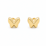 14K Yellow Gold Butterfly Earrings - Miral Jewelry