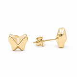 14K Yellow Gold Butterfly Earrings - Miral Jewelry