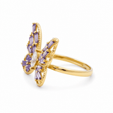14K Yellow Gold Butterfly Fashion Women's Ring - Miral Jewelry