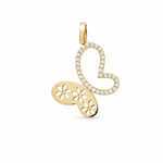 14K Yellow Gold Butterfly Pendant - Miral Jewelry