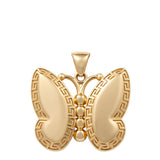 14K Yellow Gold Butterfly Women's Pendant - Miral Jewelry