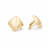 14K Yellow Gold Button Earrings - Miral Jewelry