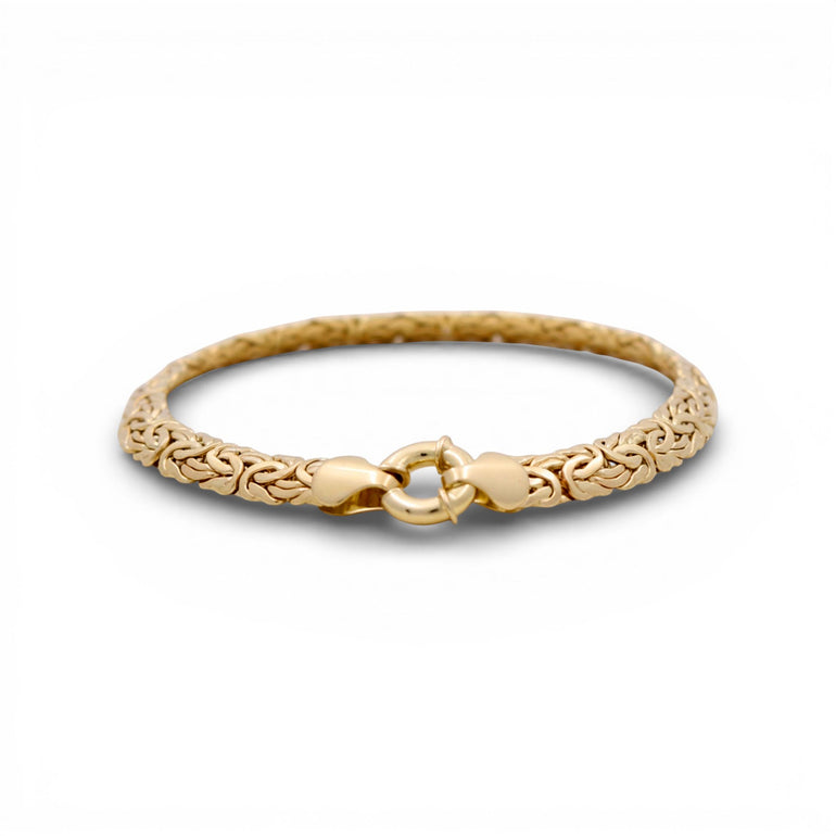 14k Yellow Gold Byzantine Bracelet - Miral Jewelry