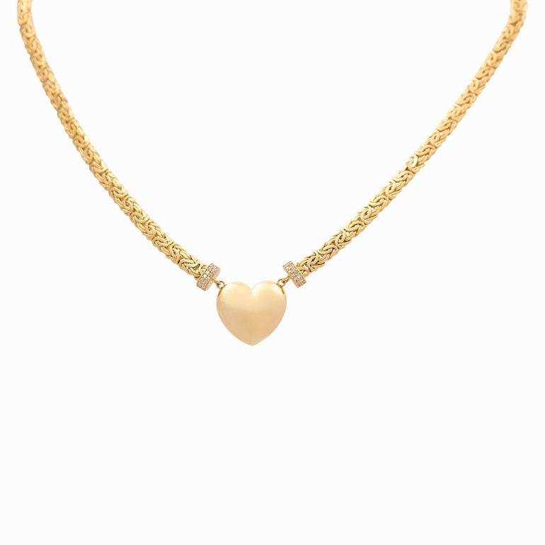 14k Yellow Gold Byzantine with Herat Necklaces - Miral Jewelry