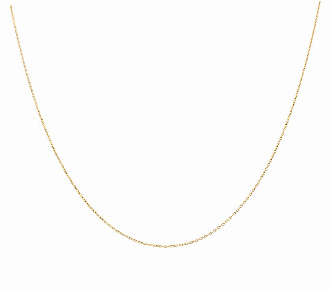 14k Yellow Gold Cable Link Women's Chain - Miral Jewelry