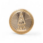 14k Yellow Gold Caridad del Cobre Fashion Men's Ring - Miral Jewelry