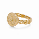 14K Yellow Gold Centenary Fashion Women's Ring - Miral Jewelry
