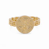 14K Yellow Gold Centenary Fashion Women's Ring - Miral Jewelry