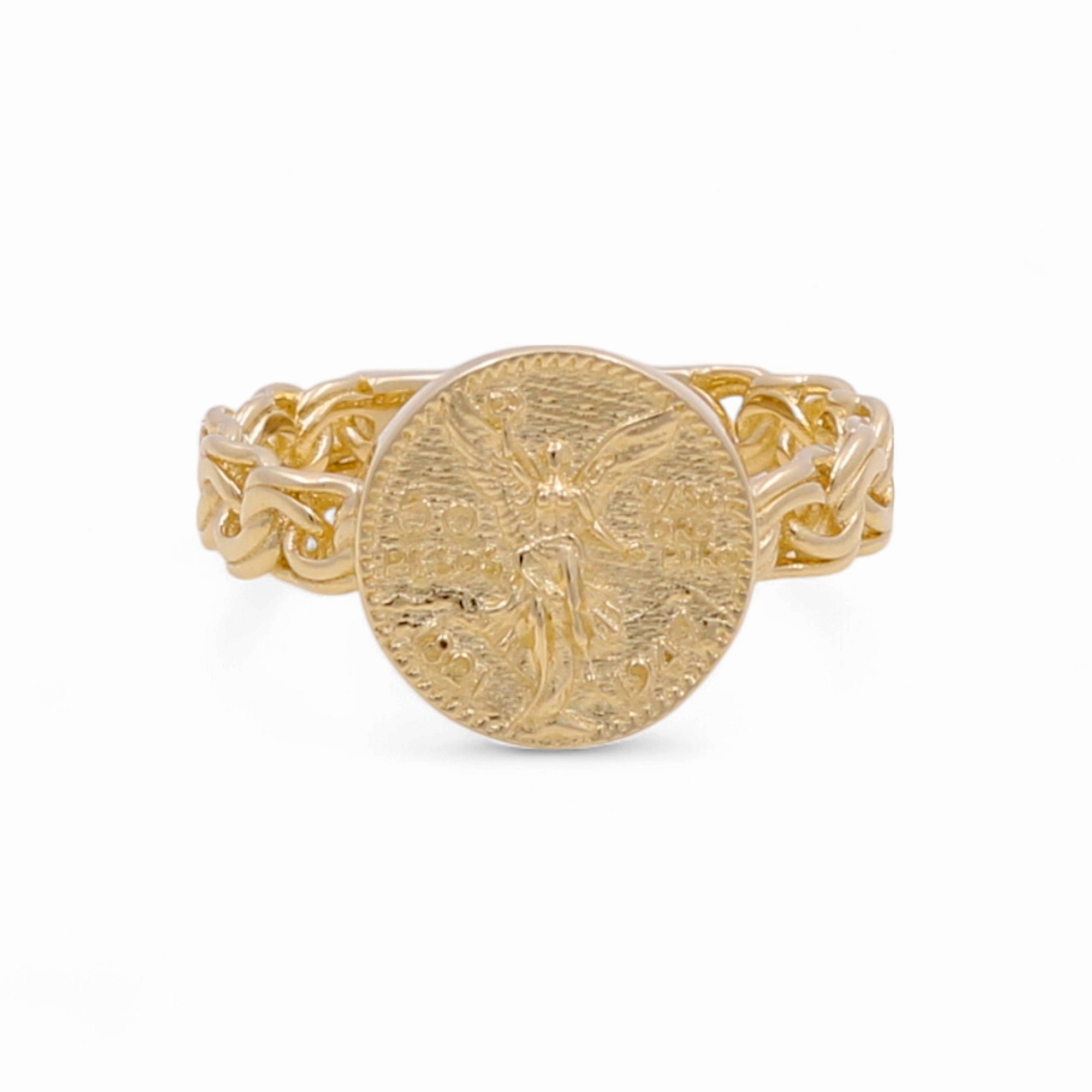 14K Yellow Gold Centenary Fashion Women's Ring - Miral Jewelry