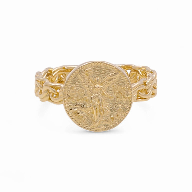 14K Yellow Gold Centenary Fashion Women's Ring - Miral Jewelry