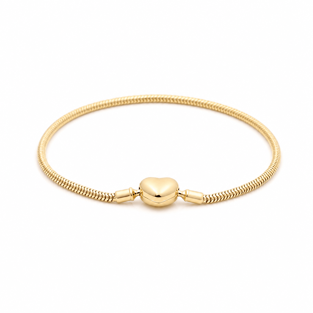 14K Yellow Gold Charms Bracelet Women's - Miral Jewelry