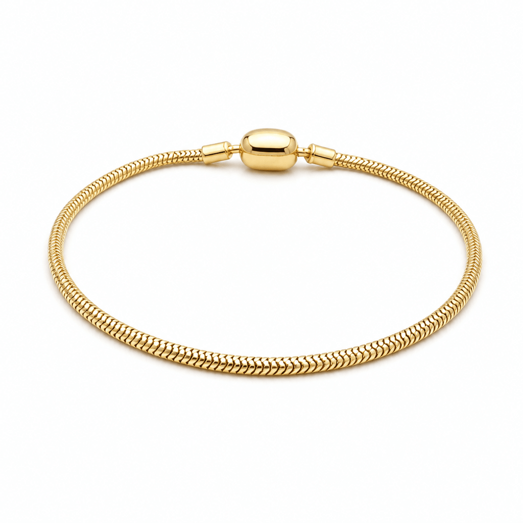 14K Yellow Gold Charms Bracelet Women's - Miral Jewelry