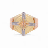 14k Yellow Gold Compass Fashion Ring - Miral Jewelry