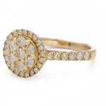 14K Yellow Gold Contemporary Diamond Ring - Miral Jewelry