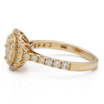 14K Yellow Gold Contemporary Diamond Ring - Miral Jewelry
