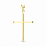 14K Yellow Gold Slim Polished Cross Pendant 0.7 g