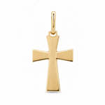 14K Yellow Gold Cross Pendant - Miral Jewelry