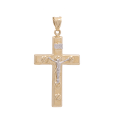 14K Yellow Gold Crucifix Pendant - Miral Jewelry