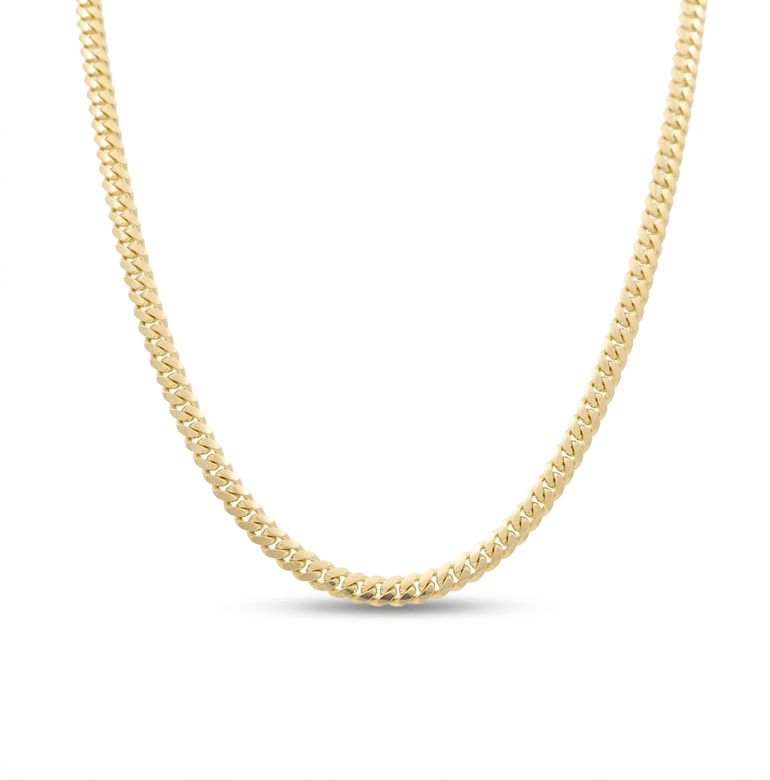 14K Yellow Gold Cuban Link 24" - Miral Jewelry