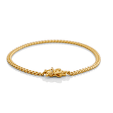 14K YELLOW GOLD CUBAN LINK BRACELET - Miral Jewelry