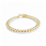 14K YELLOW GOLD CUBAN LINK BRACELET - Miral Jewelry