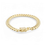 14K YELLOW GOLD CUBAN LINK BRACELET - Miral Jewelry