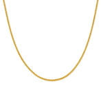 14K Yellow Gold Cuban Link Chain 18" - Miral Jewelry