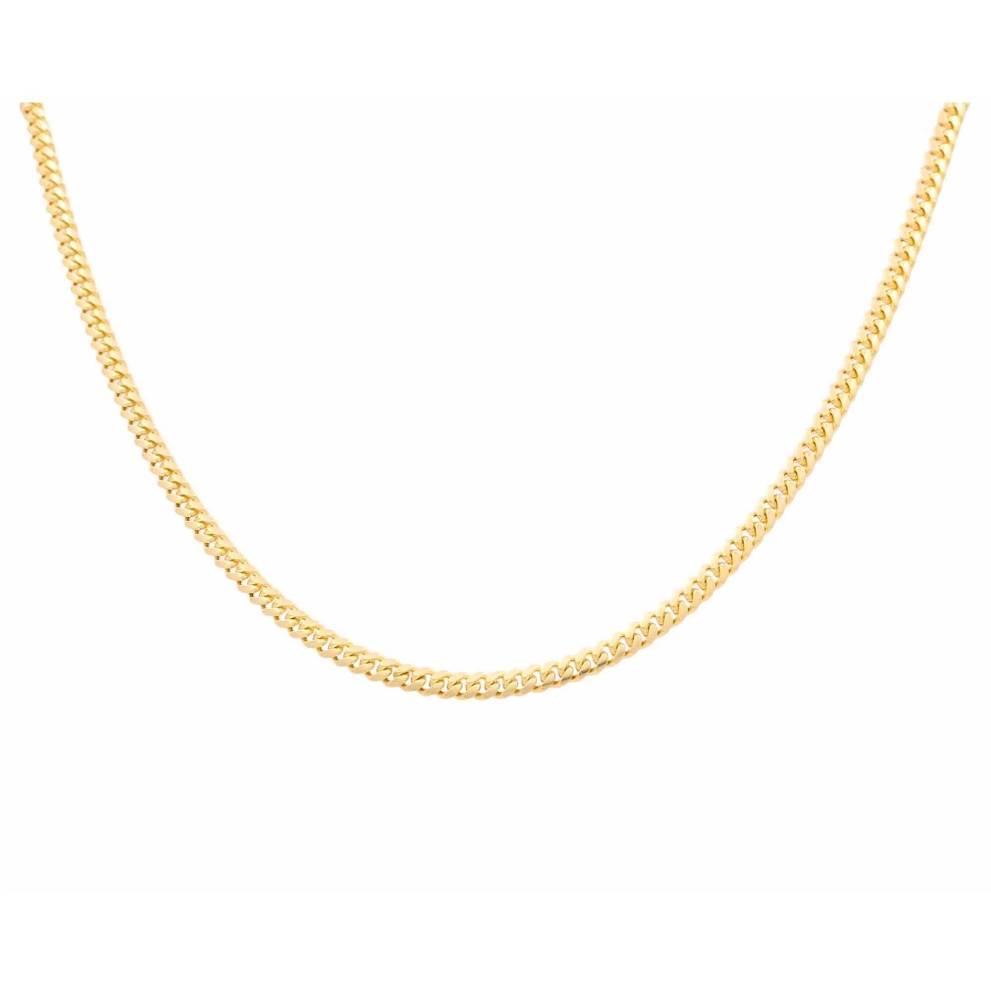 14K Yellow Gold Cuban Link Chain 4mm, 18in, 23 g