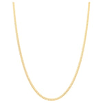 14K Yellow Gold Cuban Link Chain 22" - Miral Jewelry