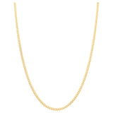 14K Yellow Gold Cuban Link Chain 22" - Miral Jewelry