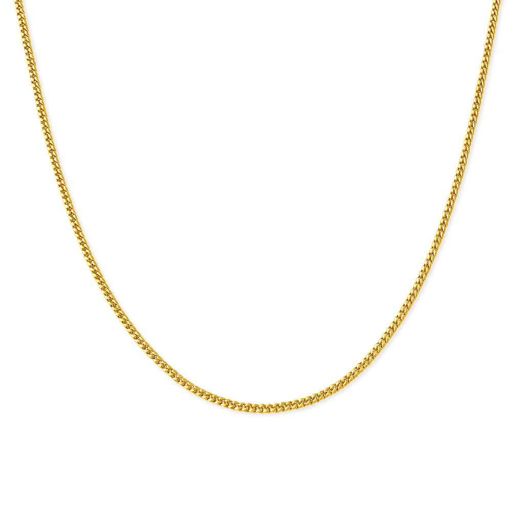 14K Yellow Gold Cuban Link Chain 24" - Miral Jewelry