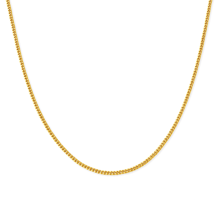 14K Yellow Gold Cuban Link Chain 24" - Miral Jewelry