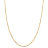 14K Yellow Gold Cuban Link Chain 24" - Miral Jewelry