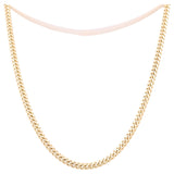 14K Yellow Gold Cuban Link Men's Chain 24" - Miral Jewelry